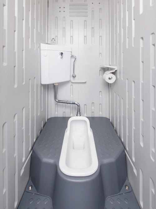 仮設トイレ（水洗）兼用和式